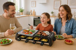 Techwood TRGP896 raclette gril s kamennou deskou