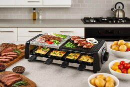 Techwood TRGP896 raclette gril s kamennou deskou