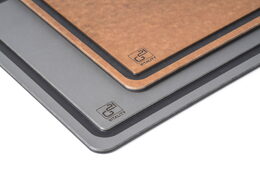 Prkénko krájecí G21 EcoCut z přírodní celulózy - sada 2 ks, grafitové/hnědé