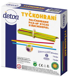 Tyčkohraní společenská hra v krabici 15x15x3,5cm