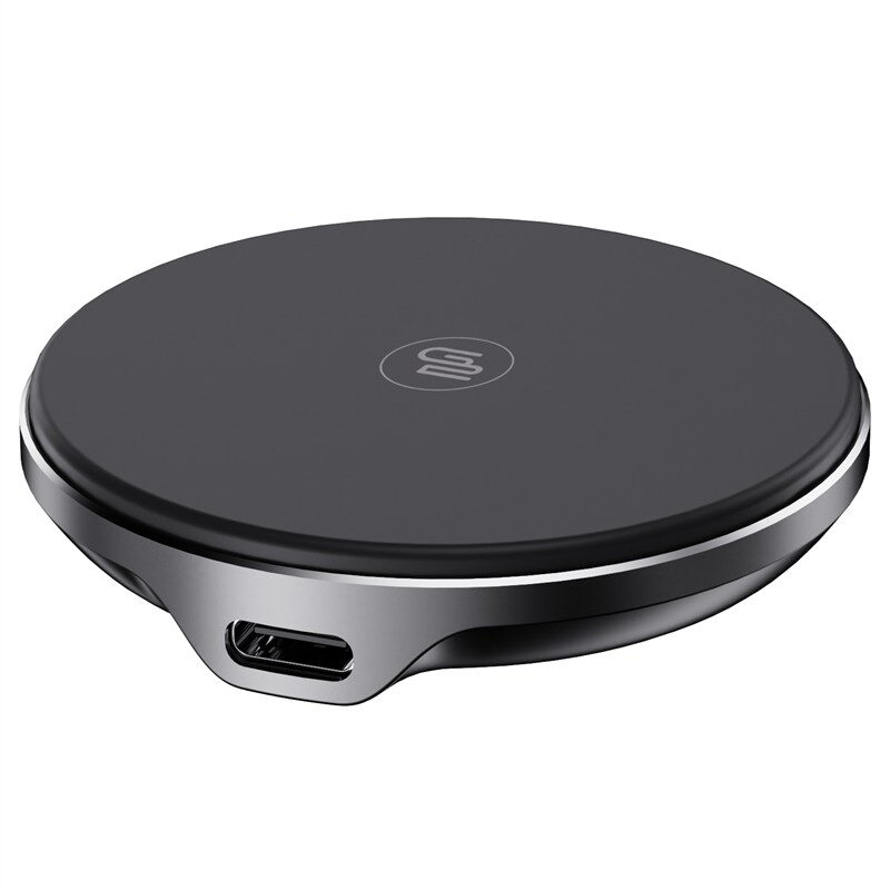 Bezdrátová nabíječka GoGEN MagSafe, Qi2, 15W - černá/šedá