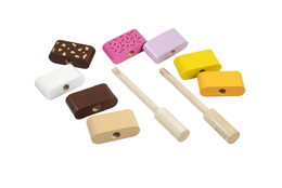 Skládanka nanuky dřevěné v  krabičce 12,5x17x1,5cm 12m+