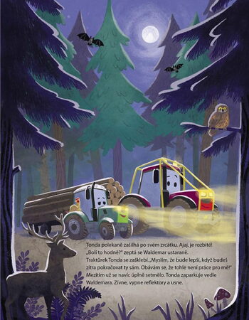 Knížka Traktůrek Tonda na cestě za dobrodružstvím 21,5x27,5cm CZ text