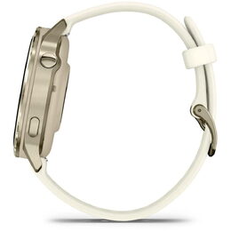 Venu 4 41mm Lunar Gold/Bone Silic band