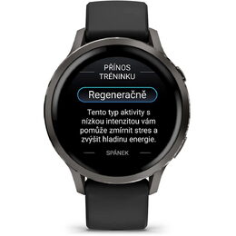 Venu 4 41mm Slate + Black silicone band