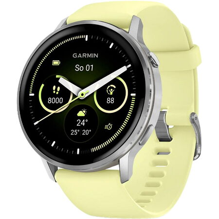 Venu 4 45mm Silver/Citron Silicone band