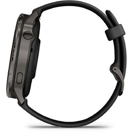 Venu 4 45mm Slate + Black Silicone band