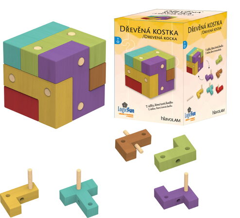 Hlavolam - IQ Dřevěná kostka