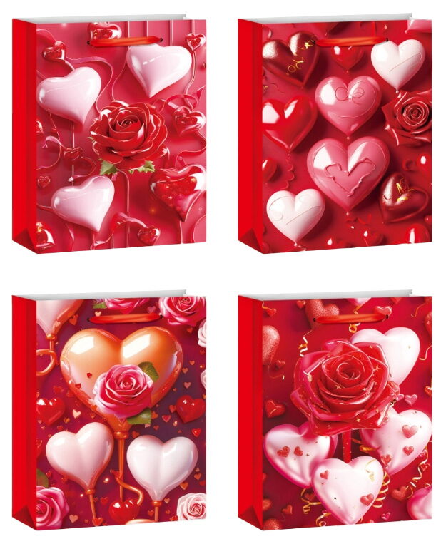 Dárková taška XL - Srdíčka pro zamilované