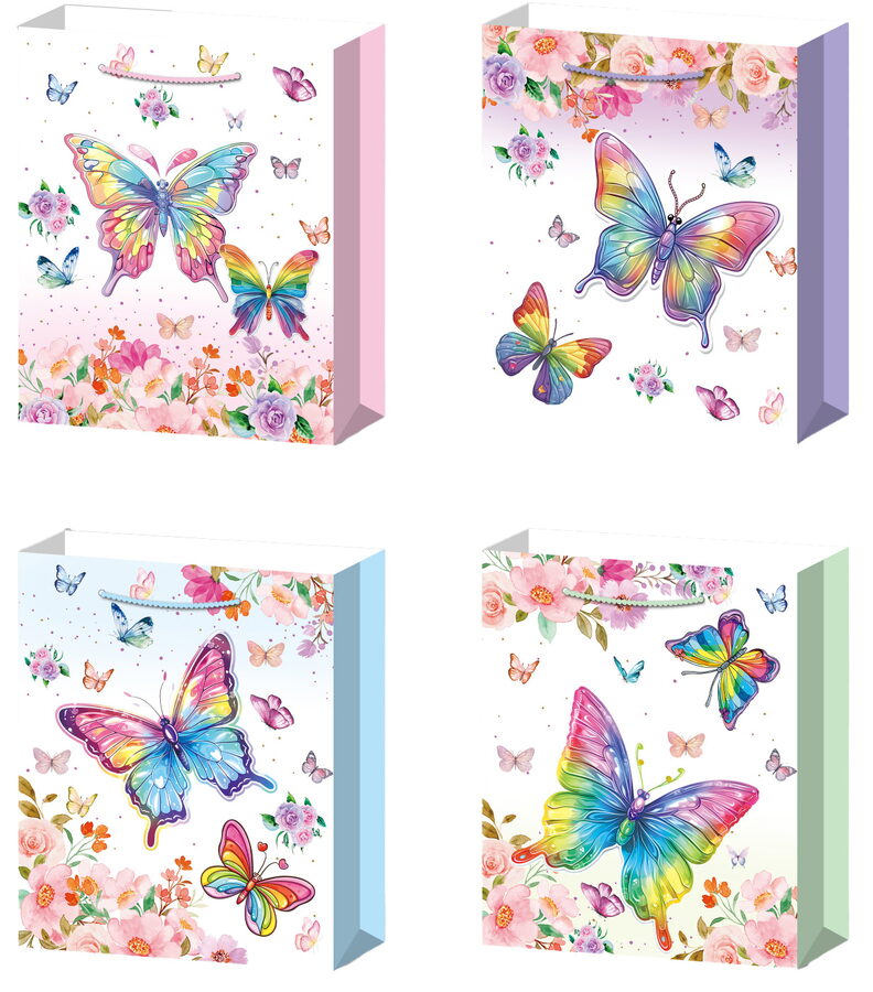 Dárková taška S - Duhový motýl