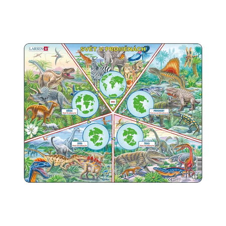 Larsen Vzdělávací puzzle Svět v proměnách 100 dílků