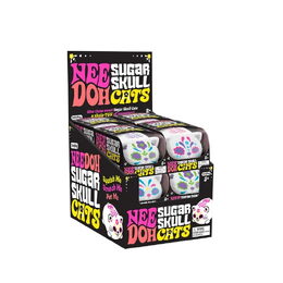 Schylling NeeDoh Mačkací Sugar Skull kočka svítící ve tmě