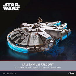 Ugears 3D dřevěná mechanická skládačka Star Wars Millennium Falcon