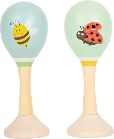 small foot Dřevěné rumba koule Včelka a Beruška sada 2 ks