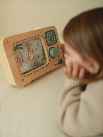 small foot Dřevěná televizní hudební skříňka Safari