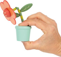 small foot Dřevěná mačkací figurka Tančící květiny 1 ks