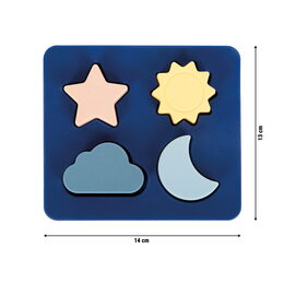 small foot Silikonové puzzle