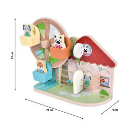 small foot Motorická hračka s ruským kolem Přátelé z džungle