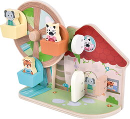 small foot Motorická hračka s ruským kolem Přátelé z džungle