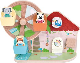 small foot Motorická hračka s ruským kolem Přátelé z džungle