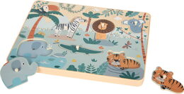 small foot Vkládací puzzle se zvukem Safari