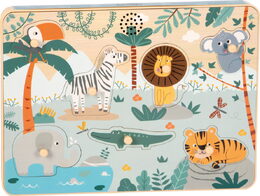 small foot Vkládací puzzle se zvukem Safari