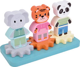 small foot Dřevěná nasazovací hračka Přátelé z džungle