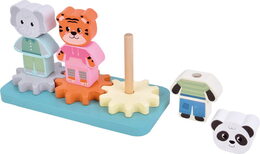 small foot Dřevěná nasazovací hračka Přátelé z džungle