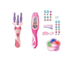 Hrací set na vlasy 2v1 s gumičkami/ozdoby