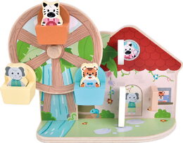 small foot Motorická hračka s ruským kolem Přátelé z džungle