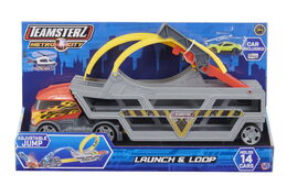 Teamsterz multifunkční transportér s 1 autíčkem a loopingem