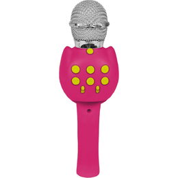 Karaoke bezdrátový mikrofon růžový