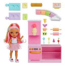 Rainbow High Sada s malou sestřičkou – cukrárna