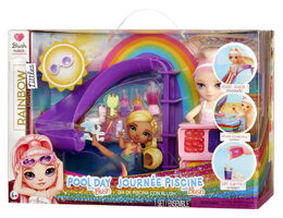 Rainbow High Sada s malou sestřičkou – bazén