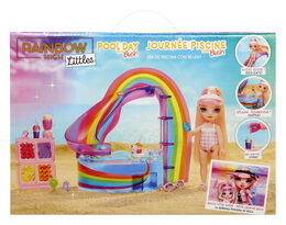 Rainbow High Sada s malou sestřičkou – bazén