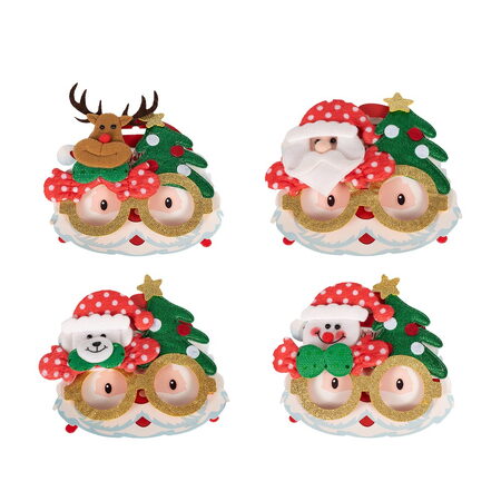 Vánoční brýle s třpytkami 17x14 cm