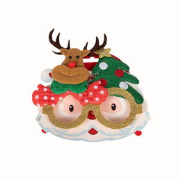 Vánoční brýle s třpytkami 17x14 cm