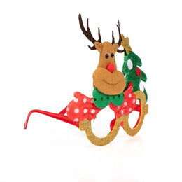 Vánoční brýle s třpytkami 17x14 cm