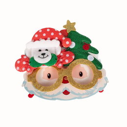 Vánoční brýle s třpytkami 17x14 cm