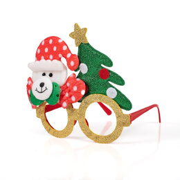 Vánoční brýle s třpytkami 17x14 cm