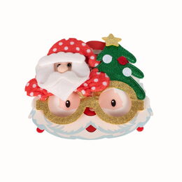 Vánoční brýle s třpytkami 17x14 cm