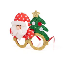 Vánoční brýle s třpytkami 17x14 cm