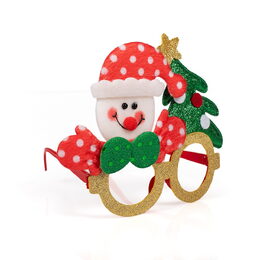 Vánoční brýle s třpytkami 17x14 cm