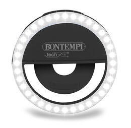 Mini kruhové světlo s dvěma bezdrátovými klopovými mikrofony