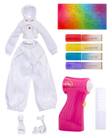 Rainbow High Air Brush panenka - zelené oči