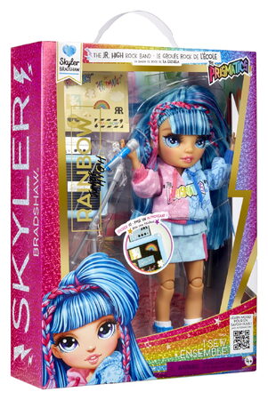 Rainbow High Junior Fashion panenka v rockové kapele - Skyler