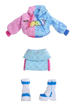 Rainbow High Junior Fashion panenka v rockové kapele - Skyler