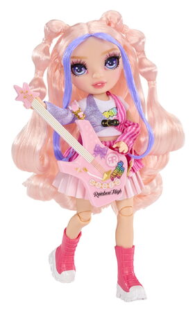 Rainbow High Junior Fashion panenka v rockové kapele - Bella