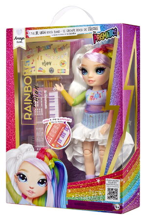 Rainbow High Junior Fashion panenka v rockové kapele - Amaya