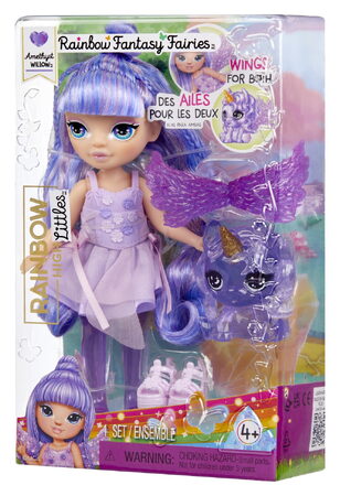 Rainbow High Malá sestřička víla - Amethyst (Purple)
